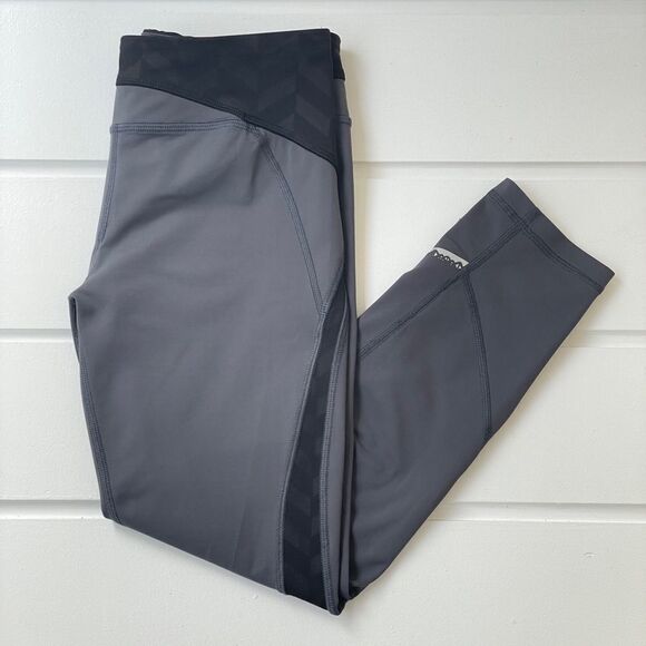 Ivivva Girl’s Elastic Waist Athletic Yoga Leggings Size 12 Grey Black - Picture 9 of 16